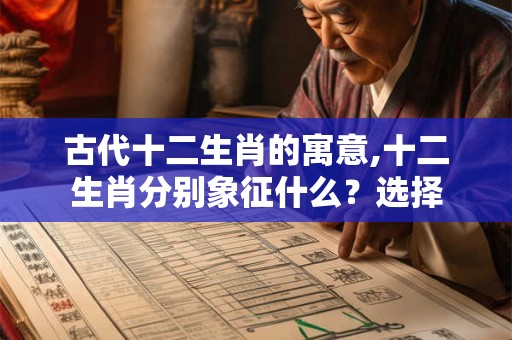 古代十二生肖的寓意,十二生肖分别象征什么?选择 古代十二生肖的寓意,十二生肖分别象征什么?选择
