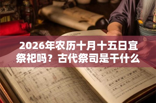 2026年农历十月十五日宜祭祀吗？古代祭司是干什么的