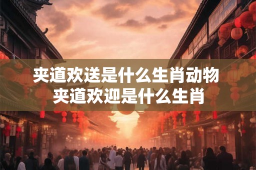 夹道欢送是什么生肖动物 夹道欢迎是什么生肖 夹道欢送是什么生肖动物 夹道欢迎是什么生肖