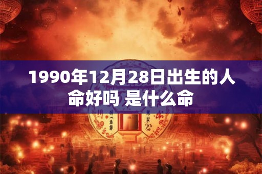 1990年12月28日出生的人命好吗 是什么命