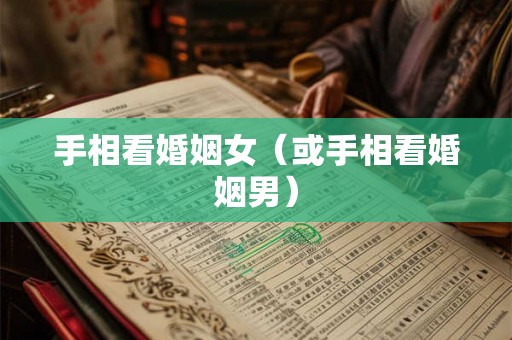 手相看婚姻女（或手相看婚姻男）