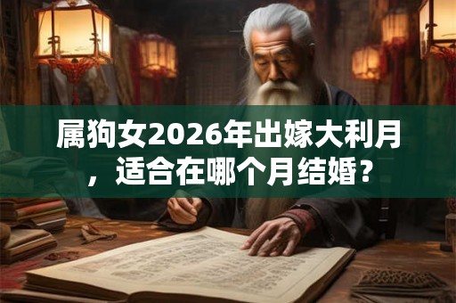 属狗女2026年出嫁大利月，适合在哪个月结婚？