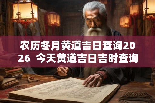 农历冬月黄道吉日查询2026  今天黄道吉日吉时查询