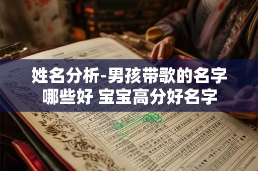 姓名分析-男孩带歌的名字哪些好 宝宝高分好名字