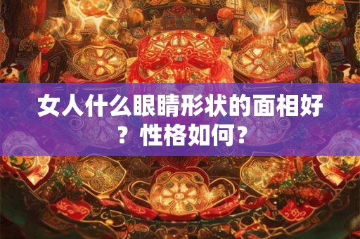 女人什么眼睛形状的面相好?性格如何? 女人什么眼睛形状的面相好?性格如何?