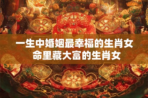 一生中婚姻最幸福的生肖女  命里藏大富的生肖女