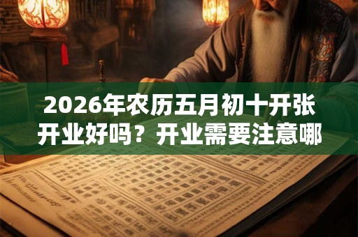 2026年农历五月初十开张开业好吗？开业需要注意哪些风水？
