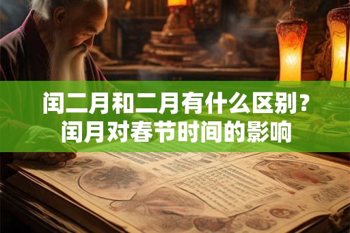 闰二月和二月有什么区别?闰月对春节时间的影响 闰二月和二月有什么区别?闰月对春节时间的影响