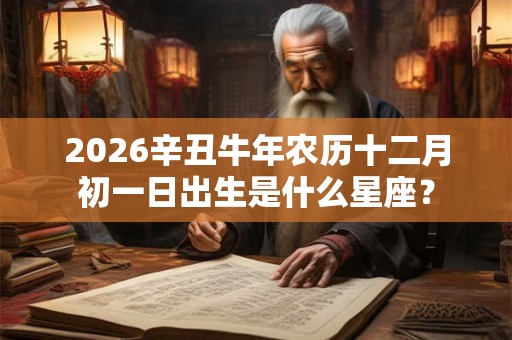 2026辛丑牛年农历十二月初一日出生是什么星座？