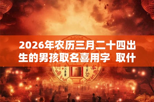 2026年农历三月二十四出生的男孩取名喜用字 取什么名字比较吉利 2026年农历三月二十四出生的男孩取名喜用字 取什么名字比较吉利