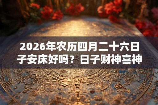 2026年农历四月二十六日子安床好吗？日子财神喜神方位一览！