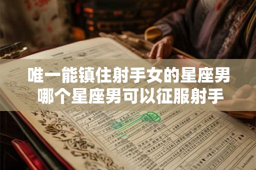唯一能镇住射手女的星座男 哪个星座男可以征服射手女