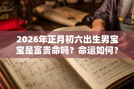 2026年正月初六出生男宝宝是富贵命吗？命运如何？