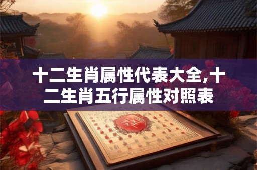 十二生肖属性代表大全,十二生肖五行属性对照表 十二生肖属性代表大全,十二生肖五行属性对照表