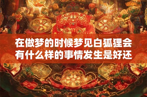 在做梦的时候梦见白狐狸会有什么样的事情发生是好还是坏