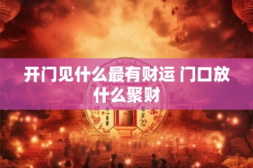 开门见什么最有财运 门口放什么聚财