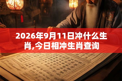 2026年9月11日冲什么生肖,今日相冲生肖查询