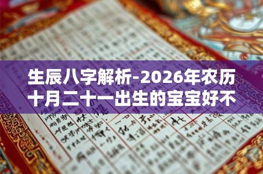 生辰八字解析-2026年农历十月二十一出生的宝宝好不好