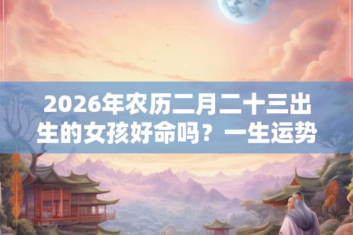 2026年农历二月二十三出生的女孩好命吗？一生运势如何？