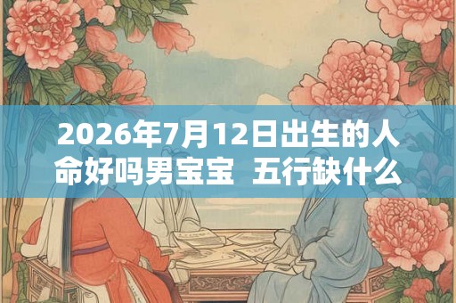 2026年7月12日出生的人命好吗男宝宝  五行缺什么