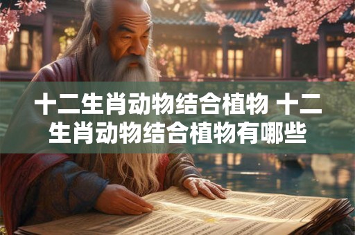 十二生肖动物结合植物 十二生肖动物结合植物有哪些