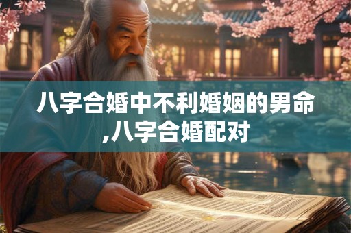 八字合婚中不利婚姻的男命,八字合婚配对