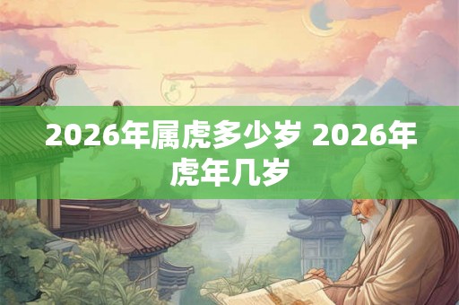 2026年属虎多少岁 2026年虎年几岁