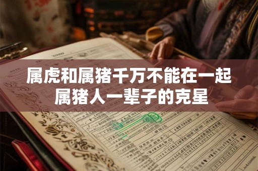 属虎和属猪千万不能在一起 属猪人一辈子的克星