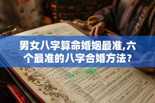 男女八字算命婚姻最准,六个最准的八字合婚方法？