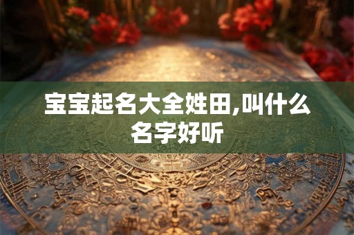 宝宝起名大全姓田,叫什么名字好听