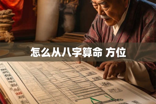 怎么从八字算命 方位