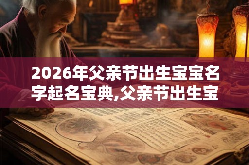 2026年父亲节出生宝宝名字起名宝典,父亲节出生宝宝命好吗？