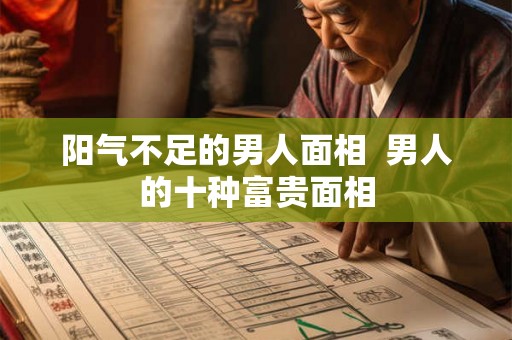 阳气不足的男人面相  男人的十种富贵面相