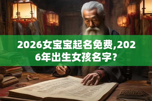 2026女宝宝起名免费,2026年出生女孩名字? 2026女宝宝起名免费,2026年出生女孩名字?