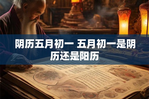 阴历五月初一 五月初一是阴历还是阳历