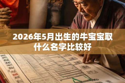 2026年5月出生的牛宝宝取什么名字比较好