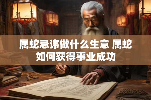 属蛇忌讳做什么生意 属蛇如何获得事业成功 属蛇忌讳做什么生意 属蛇如何获得事业成功