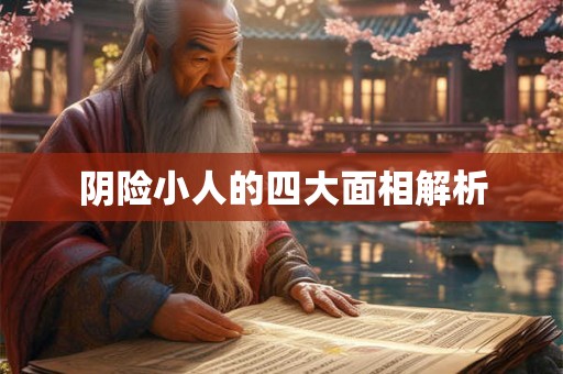 阴险小人的四大面相解析 阴险小人的四大面相解析