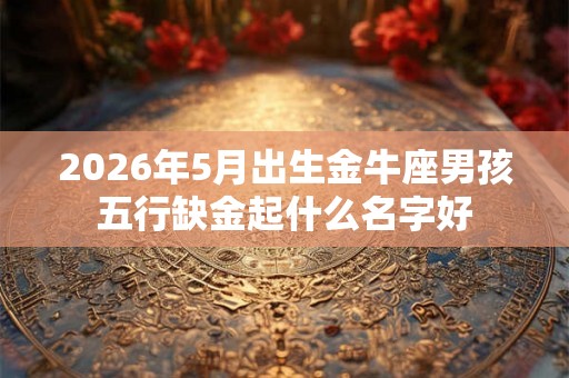 2026年5月出生金牛座男孩五行缺金起什么名字好 2026年5月出生金牛座男孩五行缺金起什么名字好