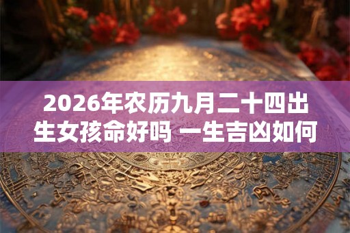 2026年农历九月二十四出生女孩命好吗 一生吉凶如何 2026年农历九月二十四出生女孩命好吗 一生吉凶如何