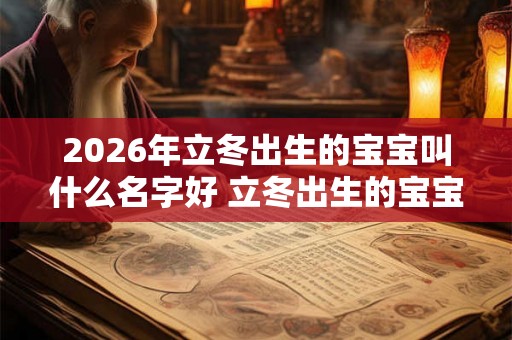 2026年立冬出生的宝宝叫什么名字好 立冬出生的宝宝性格如何