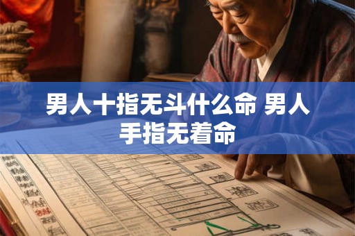 男人十指无斗什么命 男人手指无着命