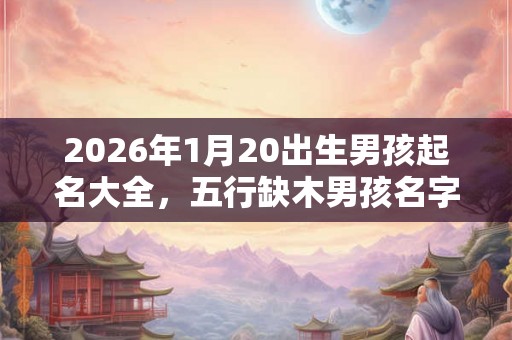 2026年1月20出生男孩起名大全，五行缺木男孩名字