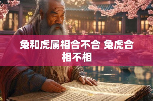 兔和虎属相合不合 兔虎合相不相