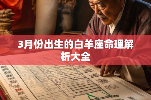 3月份出生的白羊座命理解析大全