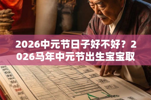 2026中元节日子好不好？2026马年中元节出生宝宝取名