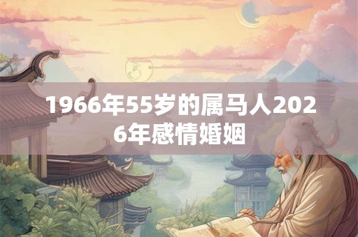 1966年55岁的属马人2026年感情婚姻 1966年55岁的属马人2026年感情婚姻