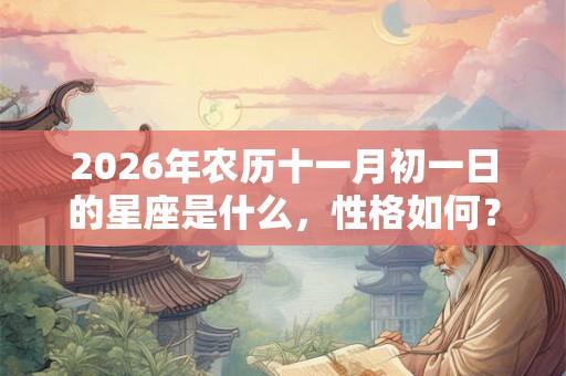 2026年农历十一月初一日的星座是什么，性格如何？