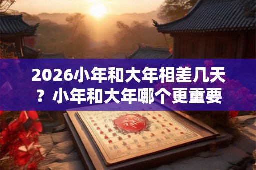 2026小年和大年相差几天？小年和大年哪个更重要