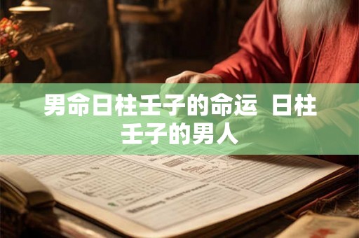 男命日柱壬子的命运  日柱壬子的男人
